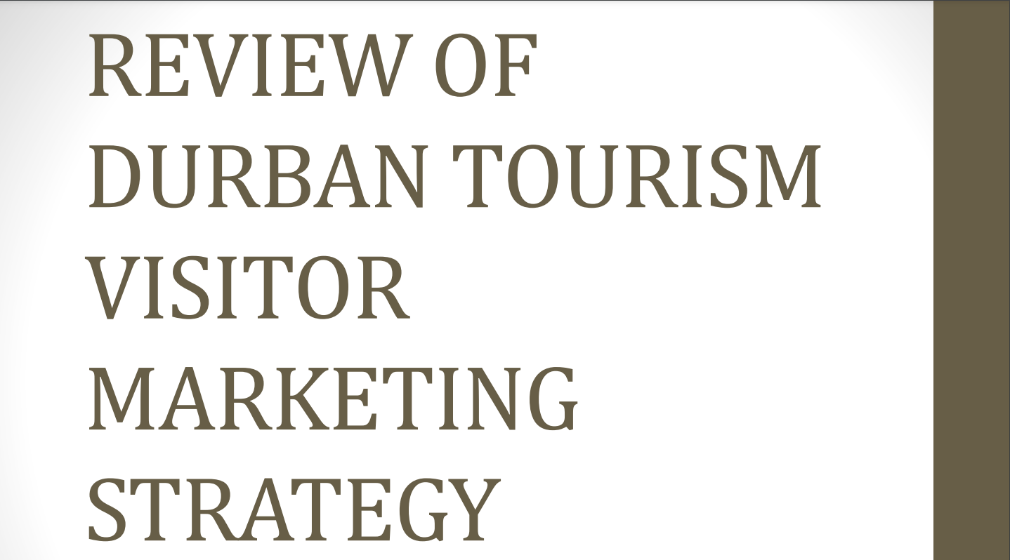 Review of Durban Tourism Visitor Marketing Strategy 2022 -2026